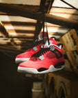 Nike Air Jordan 4 Retro Toro Bravo sneakers alte in rosso nero - dettaglio tallone