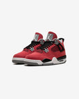 Nike Air Jordan 4 Retro Toro Bravo sneakers alte in rosso nero - vista frontale