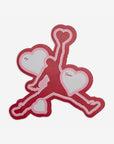 Nike Air Jordan 4 Retro Valentine's Day sneakers alte in rosa bianco - dettaglio suola