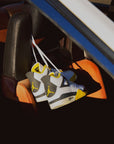 Nike Air Jordan 4 Retro Vivid Sulfur sneakers alte in giallo nero - vista laterale