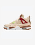 Nike Air Jordan 4 Retro Where the Wild Things Are sneakers alte in beige marrone - vista laterale