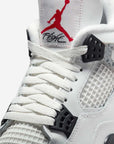 Nike Air Jordan 4 Retro White Cement sneakers alte in bianco grigio - dettaglio suola