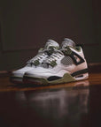 Nike Air Jordan 4 Retro Seafoam sneakers alte in verde acqua - vista laterale