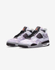 Nike Air Jordan 4 Retro Zen Master sneakers alte in grigio verde - vista frontale