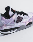 Nike Air Jordan 4 Retro Zen Master sneakers alte in grigio verde - vista frontale