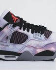Nike Air Jordan 4 Retro Zen Master sneakers alte in grigio verde - dettaglio tallone