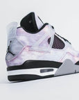Nike Air Jordan 4 Retro Zen Master sneakers alte in grigio verde - indossate