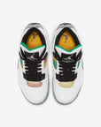 Nike Air Jordan 4 Retro Lucid Green Rasta sneakers alte in verde nero - vista posteriore