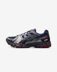 Asics Gel-Kayano 12.1 Kith Marvel vs. Capcom Captain America vs. Guile sneakers basse uomo e donna in mesh, pelle sintetica e