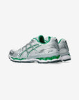Asics Gel-Kayano 12.1 Silver Green sneakers basse uomo e donna in mesh, pelle sintetica e pelle argento verde, dettaglio suol