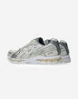 Asics Gel-Kayano 12.1 Cream Smoke Grey sneakers basse uomo e donna in mesh, pelle sintetica e pelle crema grigio, dettaglio t