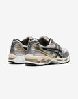 Asics Gel-Kayano 14 Birch Pure Silver sneakers basse uomo e donna in mesh e pelle sintetica beige argento, dettaglio suola