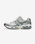Asics Gel-Kayano 14 White Pure Silver Slate Grey Sage sneakers basse uomo e donna in mesh e pelle sintetica bianco grigio, vi