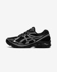 Asics GT-2160 Black Pure Silver sneakers basse uomo e donna in mesh e pelle sintetica nero argento, vista laterale