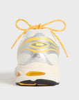Asics GT-2160 Kith Cream Solar Power (2025) sneakers basse uomo e donna in mesh e pelle sintetica crema, dettaglio tallone