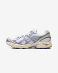 Asics GT-2160 White Blue Violet sneakers basse uomo e donna in mesh e pelle sintetica bianco blu, vista laterale