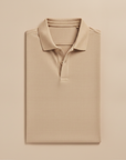 Polo Uomo in Piqué Riciclato – Eco-Design Resistente - Sabbia