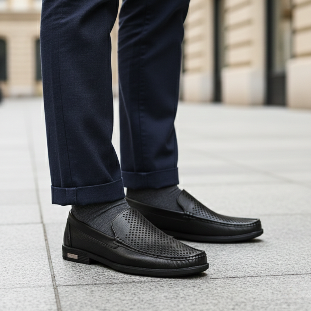 Mocassini Business Uomo Ortopedici in Pelle Sintetica