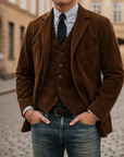 Giacca in velluto uomo con gilet