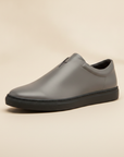 Sneakers Uomo Minimaliste Total Black – Eleganza Urbana Pulita - Nero e Grigio