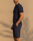 Pantaloncini Chino Slim Uomo – Vestibilità Moderna Aderente - vista laterale