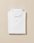 Polo Uomo Slim Fit in Cotone Elasticizzato – Vestibilità Aderente Moderna - Bianco