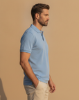 Polo Uomo in Cotone Pettinato – Morbidezza Premium Setosa - vista laterale