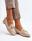 Mocassini Donna Beige alla Moda