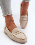 Mocassini Donna Beige alla Moda
