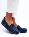 Mocassini Donna Blu Navy Classici