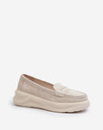 Mocassini Donna Beige alla Moda