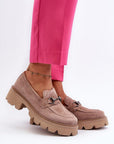 Mocassini Donna Beige Chic e Trendy
