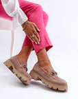 Mocassini Donna Beige Chic e Trendy