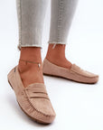Mocassini Donna Beige Comodi
