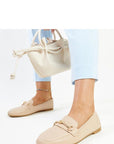 Mocassini Donna Beige Moderni