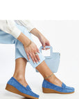 Mocassini Donna Blu Classici