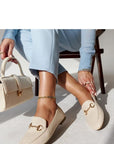 Mocassini Donna Beige alla Moda