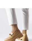 Mocassini Donna Beige Eleganti