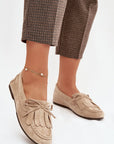 Mocassini Donna Beige Moderni