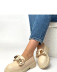 Mocassini Donna Beige Classici
