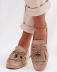 Mocassini Donna Beige alla Moda