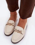 Mocassini Donna Beige Moderni