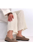 Mocassini Donna Beige Moderni