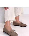 Mocassini Donna Beige Moderni