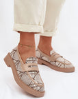 Mocassini Donna Beige Comodi