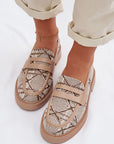 Mocassini Donna Beige Comodi