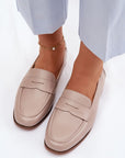 Mocassini Donna Beige Comodi