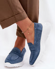 Mocassini Donna Blu Navy alla Moda