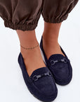 Mocassini Donna Blu Navy di Tendenza