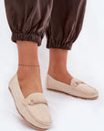 Mocassini Donna Beige alla Moda
